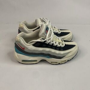 Nike Air Max 95 Recraft (GS) Shoes White Chlorine Blue CJ3906-102 Size 5.5Y‎